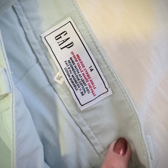 Gap wide legs pants - Mint green size 14 - Picture 4 of 4
